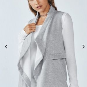 Fabletics Mina Vest in Heather Gray